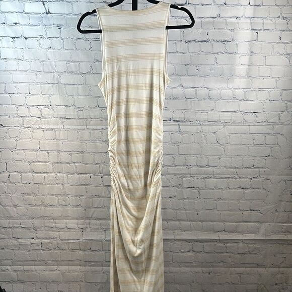 🤍 Victoria’s Secret Striped Maxi Dress | Ruched Tank | Lined | Size Medium - Picture 4 of 4